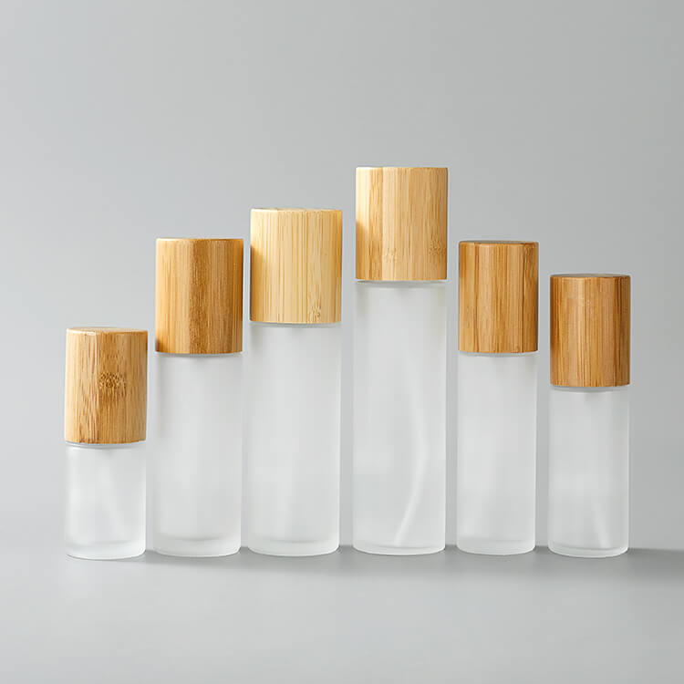 luxury glass skincare bottle